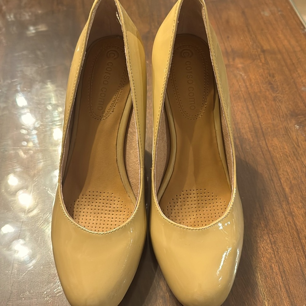 Corso Como patent heels- nude